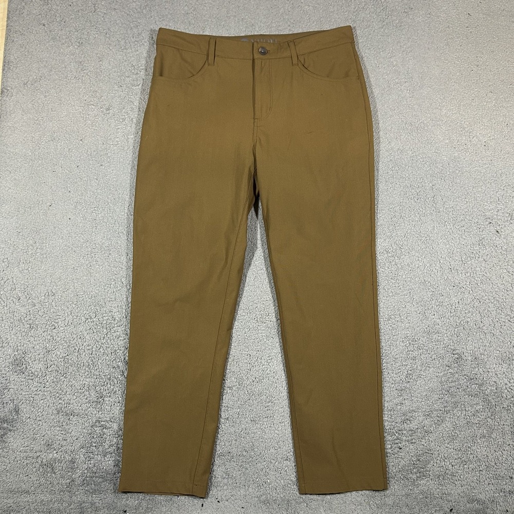 Vuori Khaki Brown Meta Pants Mens Size 32 5 pockets #3852